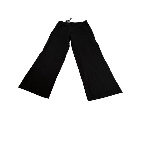 Lululemon Athletica Black Cotton Lycra Womens Wide-Leg Pants L Retired - Picture 7 of 14
